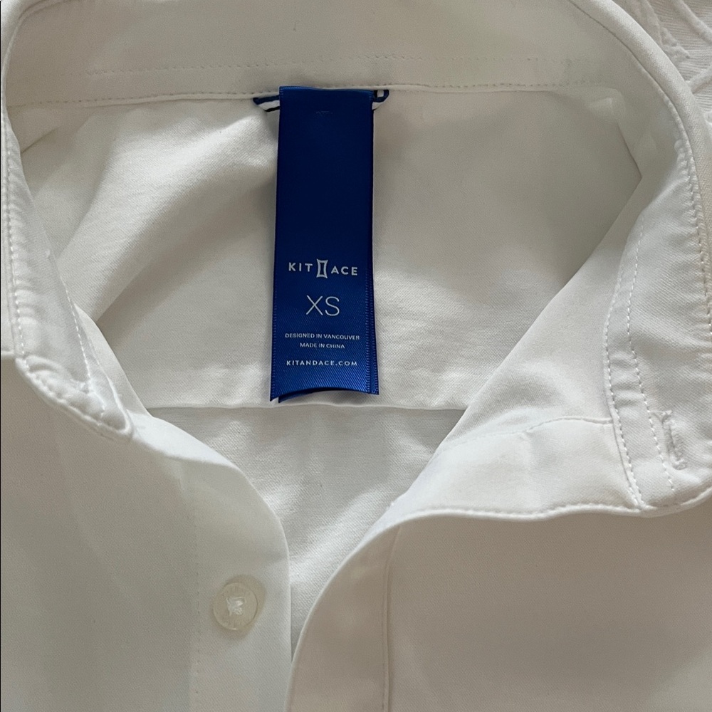 Kit and Ace Crisp White Dress Shirt